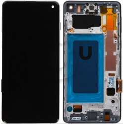 ECRAN pour SAMSUNG GALAXY S10 NOIR + FRAME