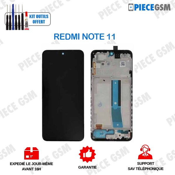 Ecran LCD vitre tactile chassis Xiaomi Redmi Note 12 4G