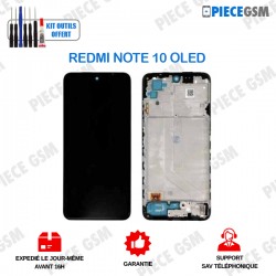ECRAN +frame pour XIAOMI REDMI NOTE 10 4G Oled