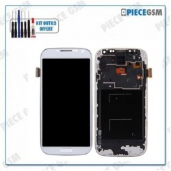 Vitre Tactile + Ecran LCD sur chassis pour Samsung Galaxy S4 i9500 / i9505 Blanc