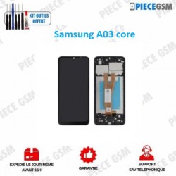 ECRAN LCD + VITRE TACTILE + chassis pour SAMSUNG A03 CORE et A032