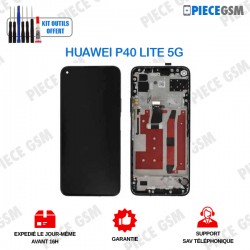 ECRAN + FRAME pour P40 LITE 5G NOIR