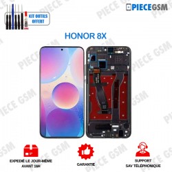 ECRAN + FRAME pour HUAWEI HONOR 8X NOIR